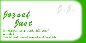 jozsef just business card